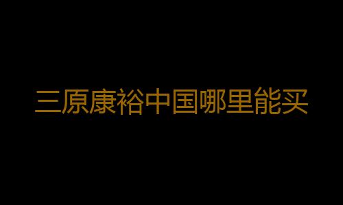 三原康裕中国哪里能买